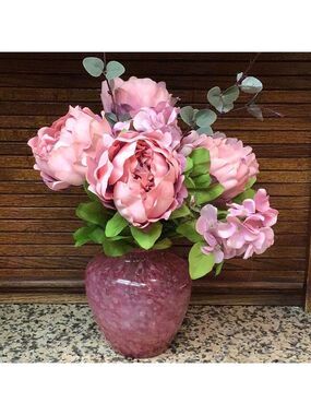 Vintage Steuben Cluthra Pink Vase